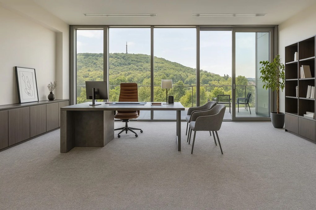 Koberec metráž Quick step šedý - neúčtujeme odrezky z role, na mieru, šíře 1m,2m,na mieru, neúčtujeme odrezky, šedá, granulát, chodba / predsieň, Vopi