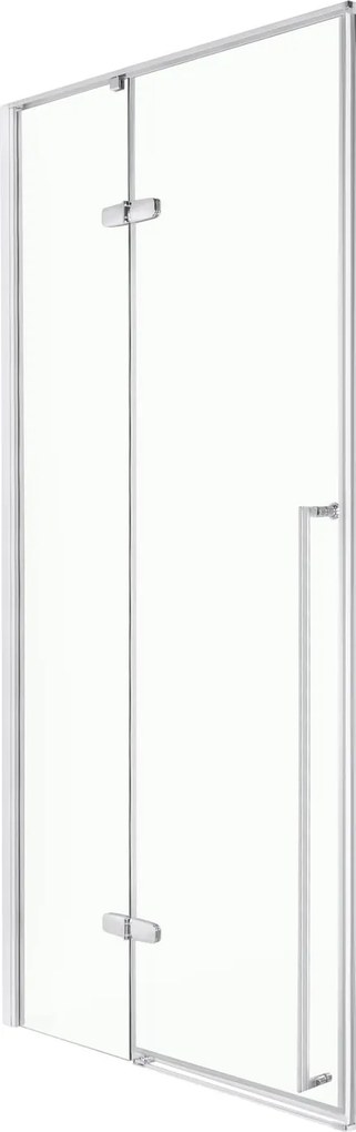 Novoterm Modul sprchovacieho kúta NV-Long DR CHR 100 - dvere, chróm/transparent - bez vaničky