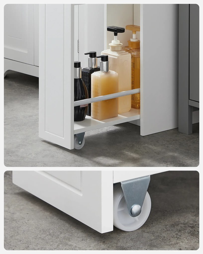 Kúpeľňová skrinka Vasagle Debora biela