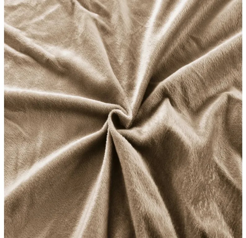 Plachta mikroplyš SOFT 90x200 cm hnedé
