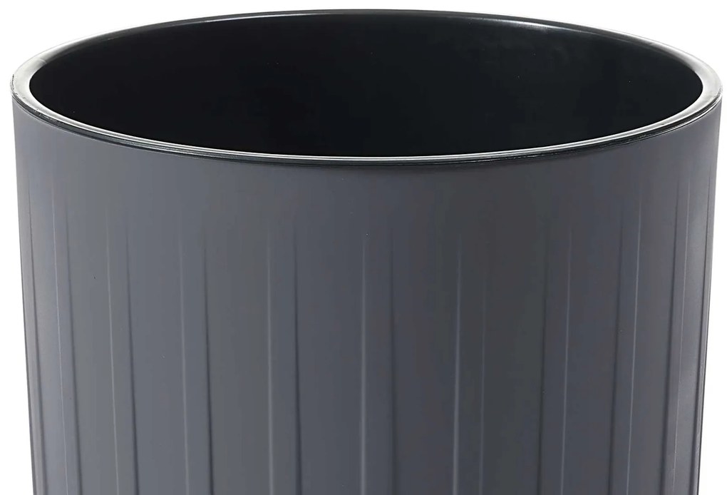 PLASTOVÝ KVETINÁČ STRIPPED ECO 51X30 CM ANTRACITOVÁ