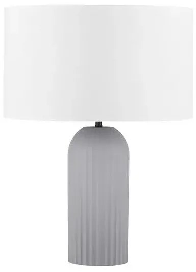 LED sivo-biela stolná lampa Ammos