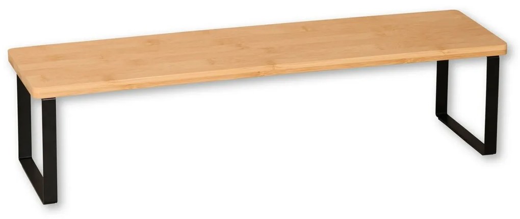 Kesper 58807 Kuchynská polica bambus/kov, 55 x 13,5 x 15 cm