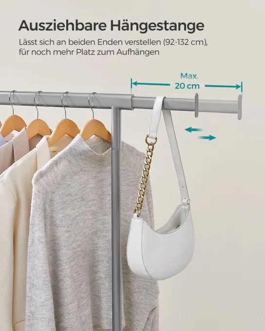 Vešiakový stojan na kolieskach HSR013G01