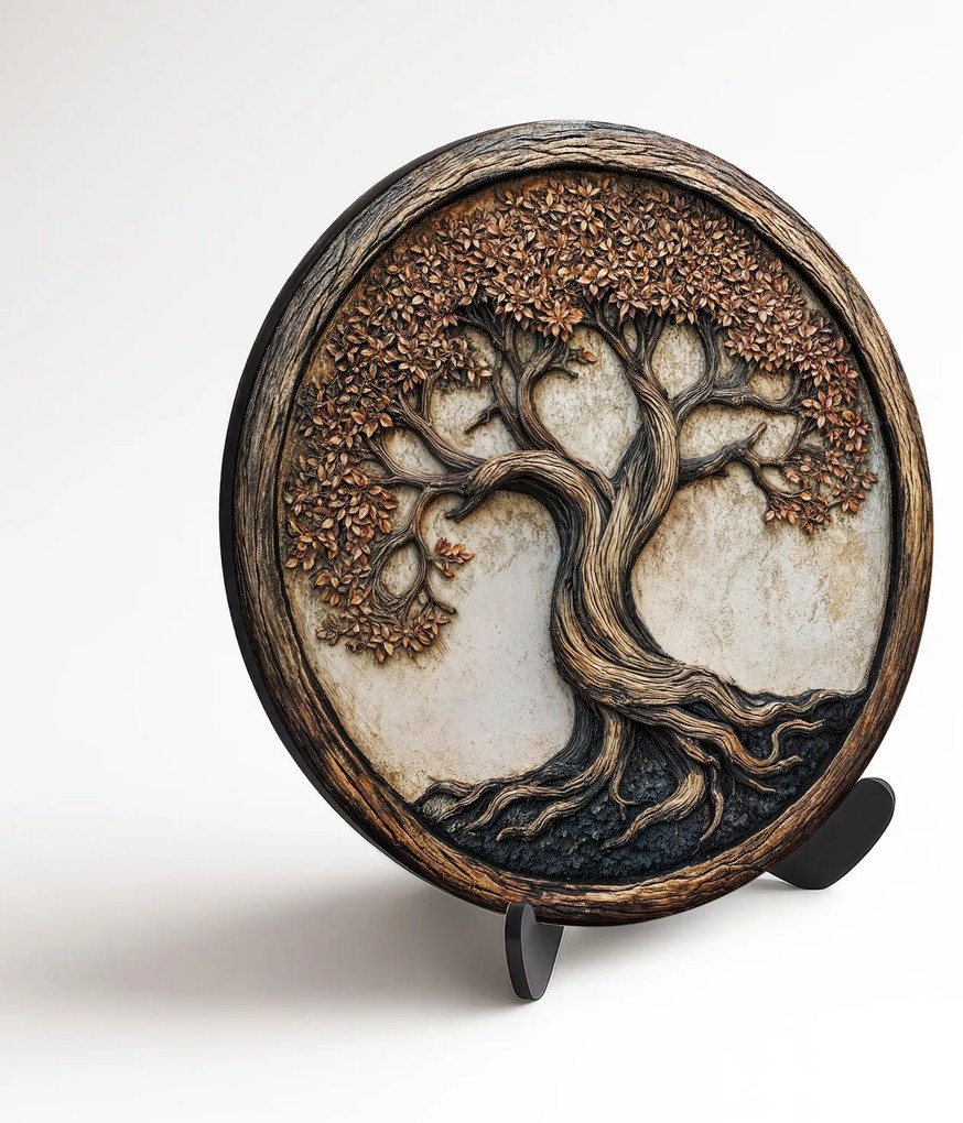 DUBLEZ | Drevený obraz strom života - Dynasty