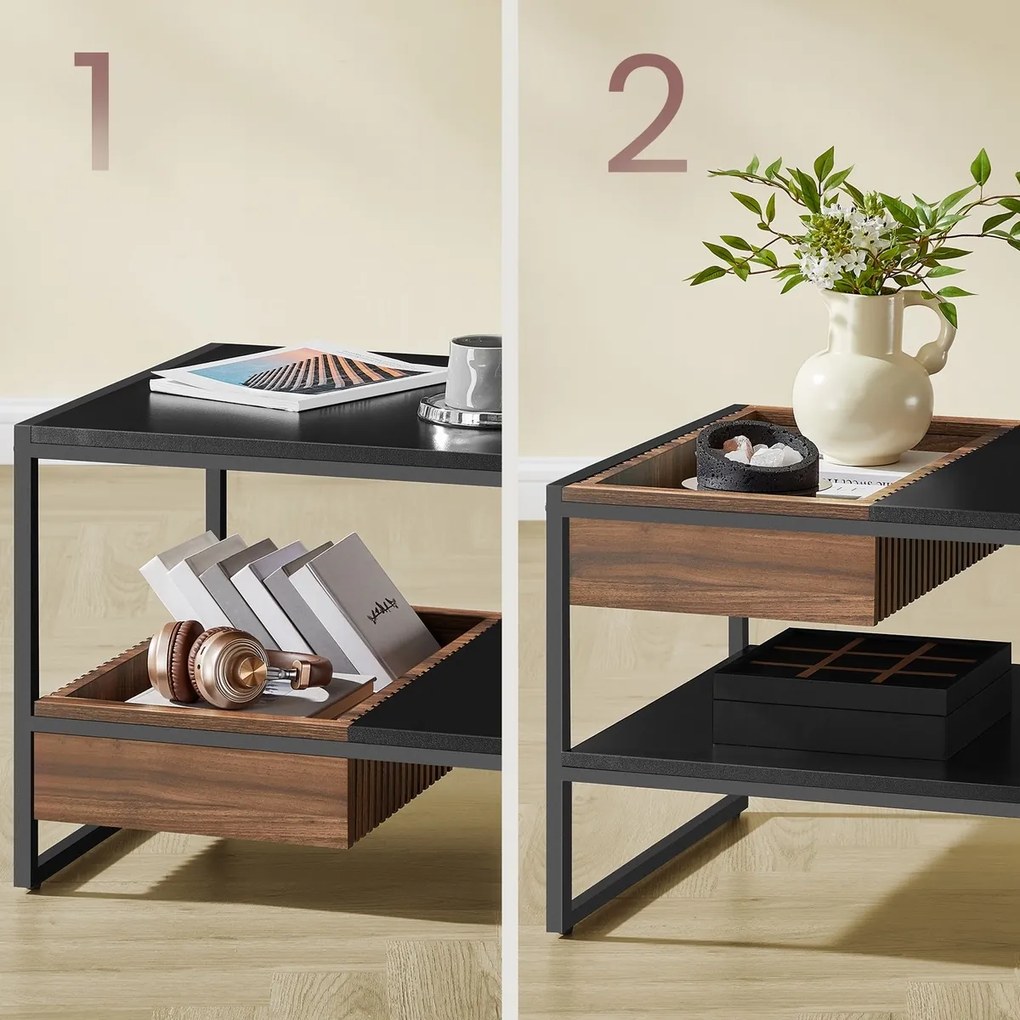 Konferenčný stolík E1081 BK, čierna