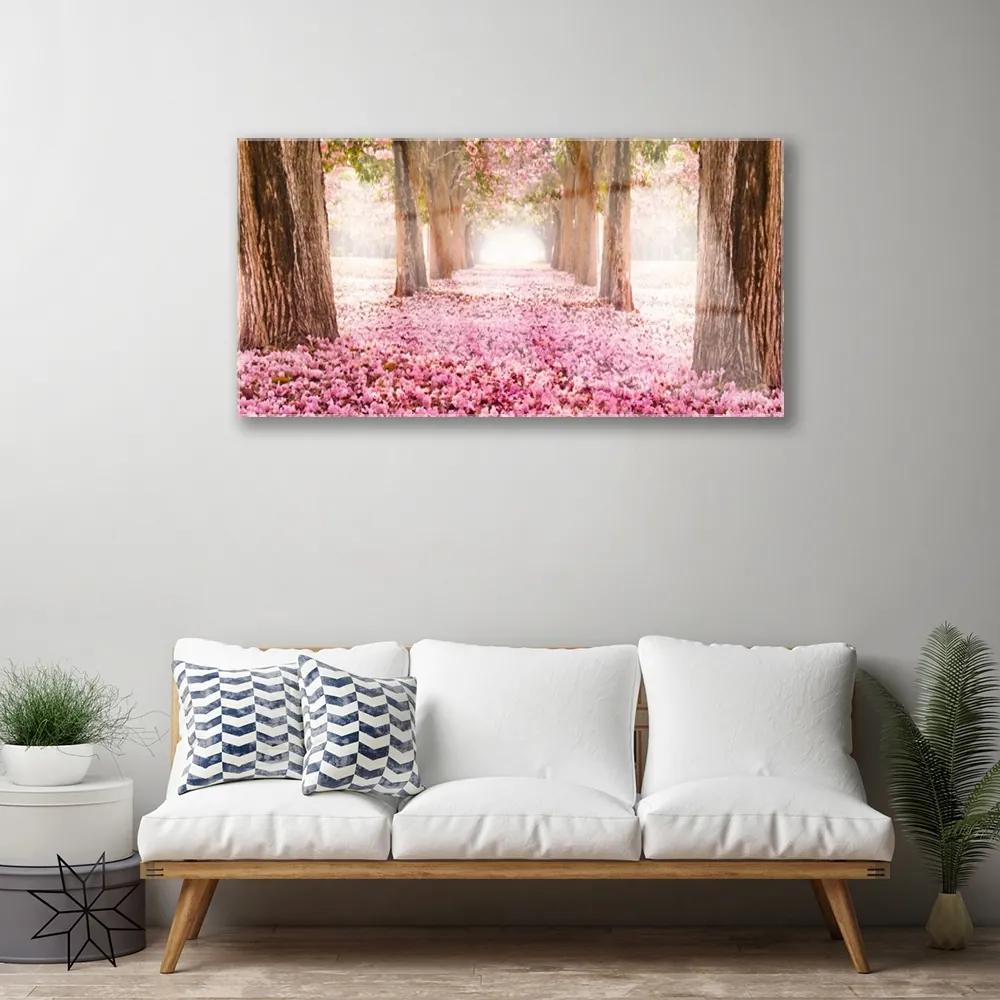 Obraz na akrylátovom skle Strom ruže kvety príroda 100x50 cm
