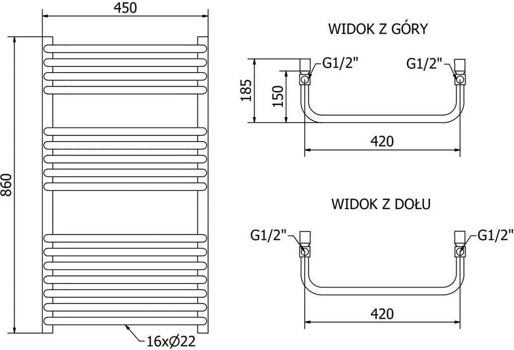 Mexen Apollo, elektrické vykurovacie teleso 860x450 mm + vykurovacia tyč 600 W, biela, W117-0860-450-2600-20