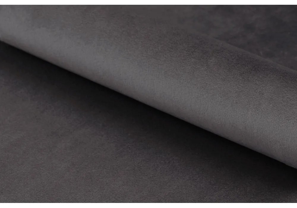 Sivé zamatové kreslo Actona Center