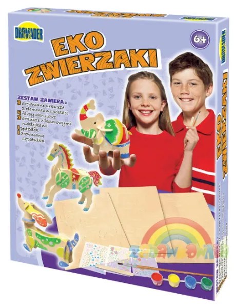 007228 DR Puzzle na maľovanie - Eko 3D zvieratká