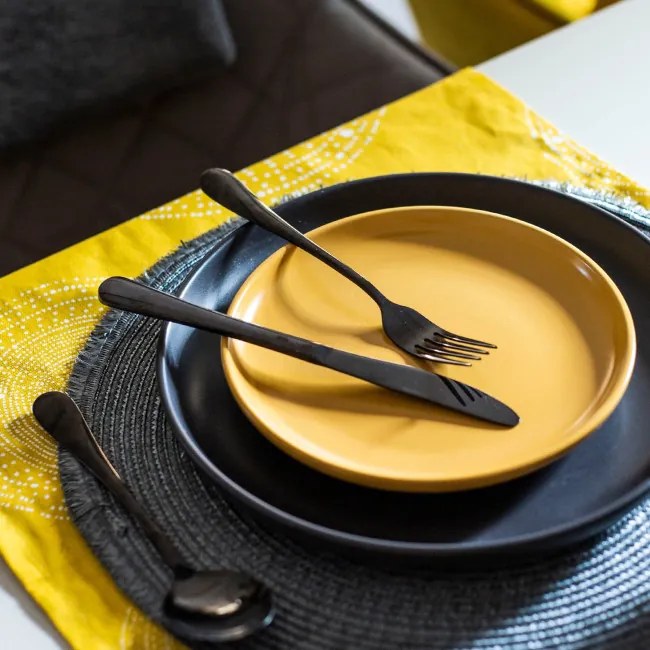 Súprava príborov ABELE čierna 16 ks ALL 951927