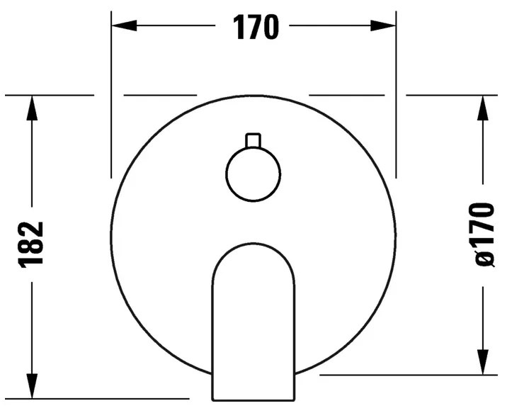 Duravit Tulum - Vaňová batéria pod omietku, chróm TU5210012010