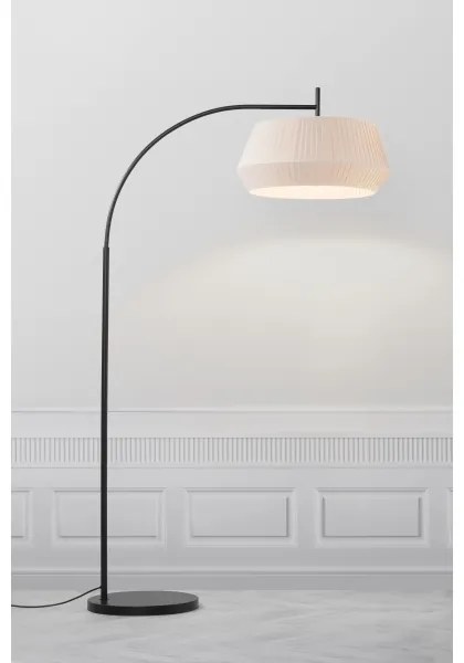 Nordlux - Stojacia lampa DICTE 1xE27/60W/230V čierna/béžová
