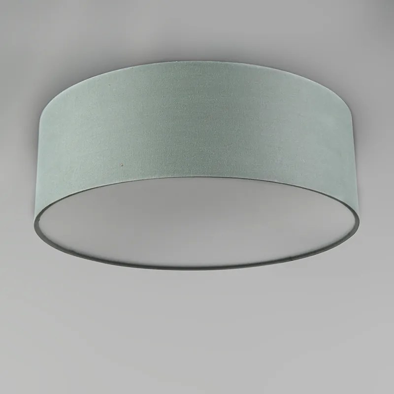 Stropné svietidlo zelené 30 cm vrátane LED - Drum LED
