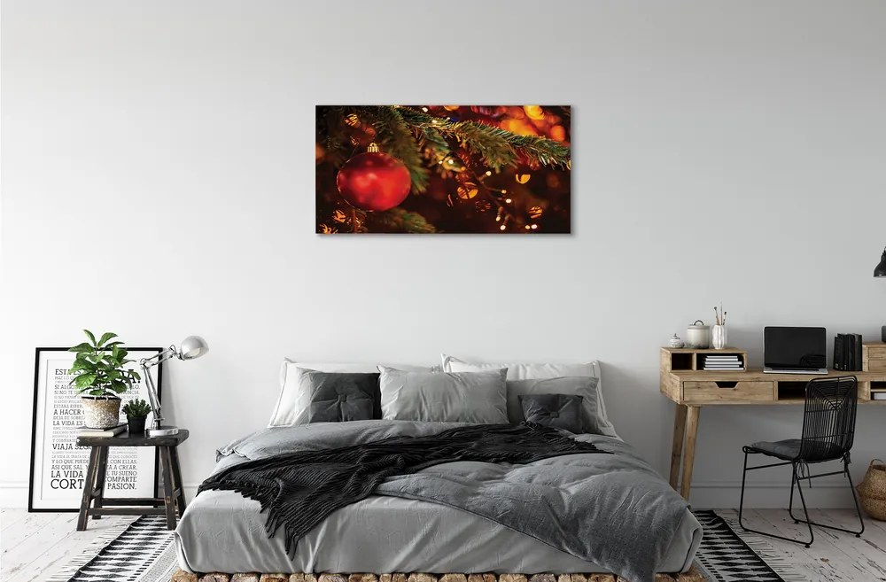 Obraz na plátne Vianočná ozdoba 120x60 cm