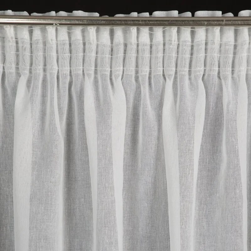 Dekorstudio Hotová záclona so striebornou potlačou LINZI