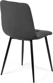 Jídelní stůl NEROSS 180 černá + 4ks jídelní židle ARIA šedá