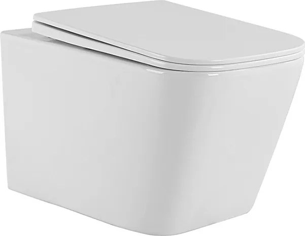BPS-koupelny Závesná WC misa so SoftClose sedadlom HYD-4190, biela