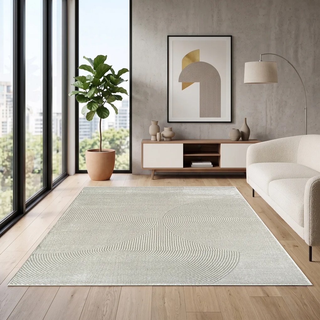 Angel Carpet, Kusový koberec Zafiro 25 Grey, 120x170, šedá, kancelária