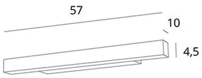 MAXLIGHT W0264 - LED Stm. kúp. osvetlenie zrkadla LINEAR LED/18W/230V IP44 čierna