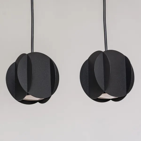 Závesný luster GAMBIT na lanku 4xGU10/10W/230V, čierny