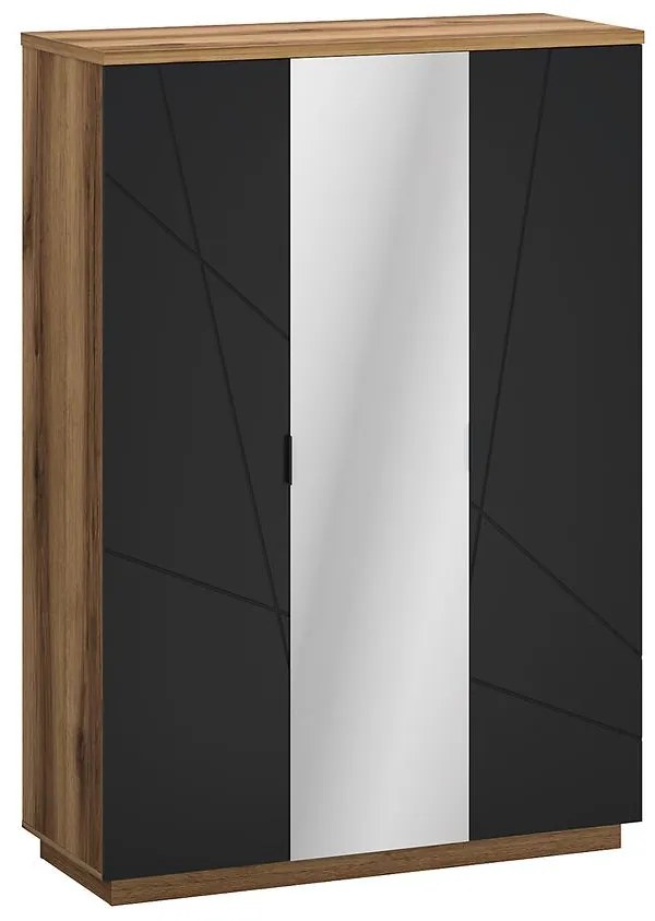 Skriňa Orient H1 Dub Delano/Čierna