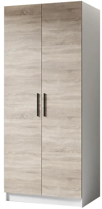 Skriňa Gold 2d Biela/Dub Sonoma