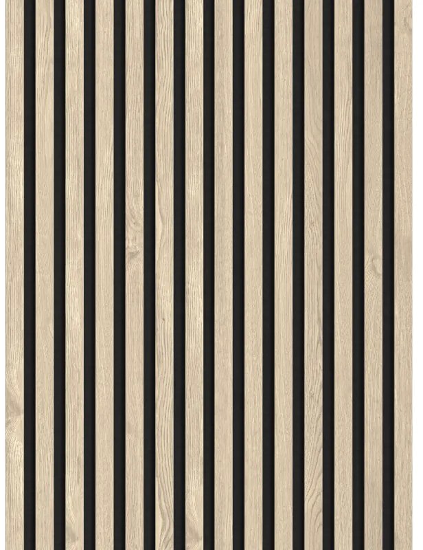 Mexen Lam-F, akustické stenové lamely 275 × 31,5 cm, filc 6 mm, dub perlový, S105-275317-2812-058
