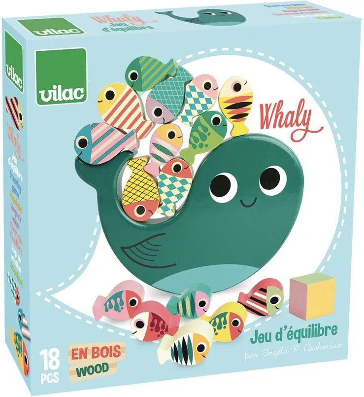 Vilac – Drevená balančná hra Veľryba