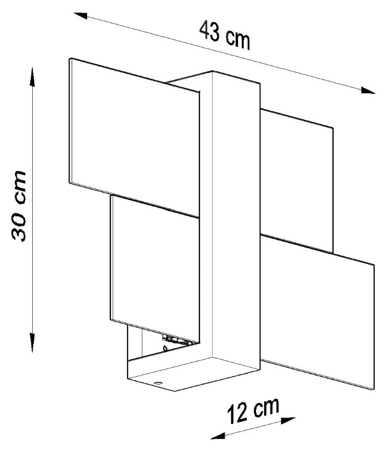 Sollux Lighting Nástenné svietidlo FENIKS 1 biele