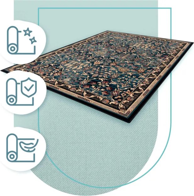 Koberec Agnella Isfahan Amara smaragdový