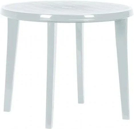 Záhradný plastový stôl LISA 90 cm biela
