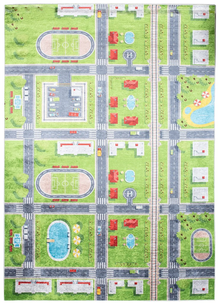 Detský koberec MESTO - PRINT EMMA ROZMERY: 80x150