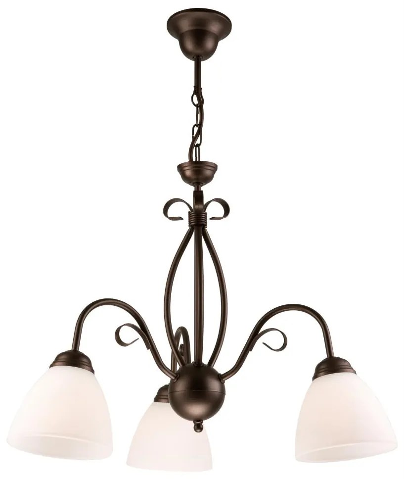 Luster na reťazi ADELLE 3xE27/60W/230V