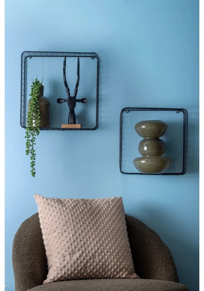 Čierne oceľové police v súprave 2 ks 35 cm Reja – PT LIVING