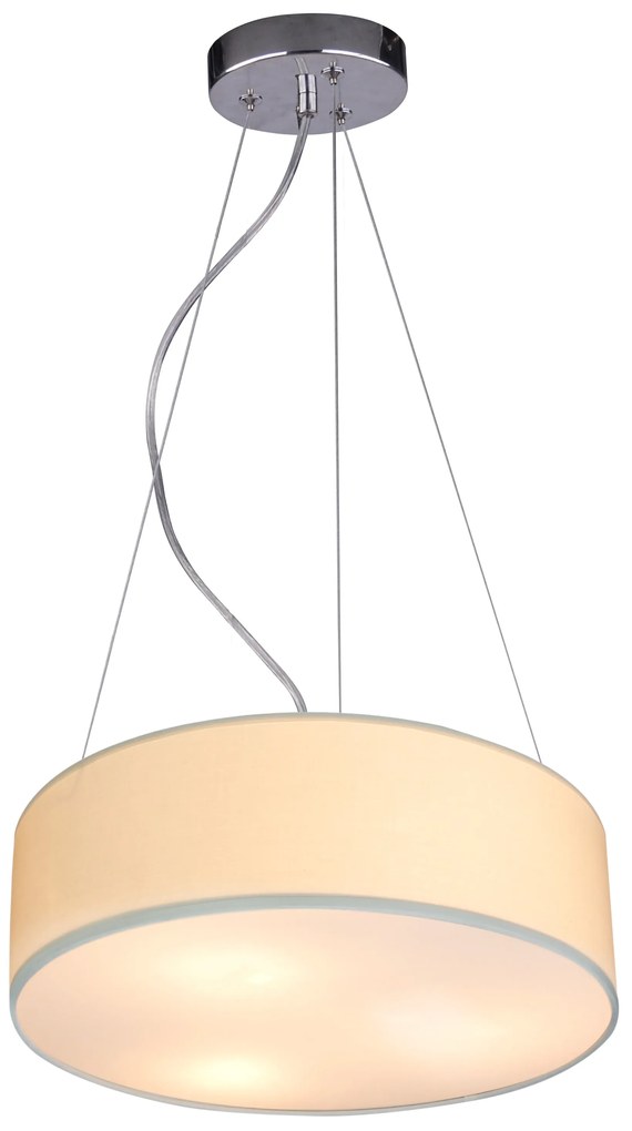 CLX Závesné moderné osvetlenie CORIGLIANO-ROSSANO, 3xE27, 40W, 40cm, okrúhle, krémové