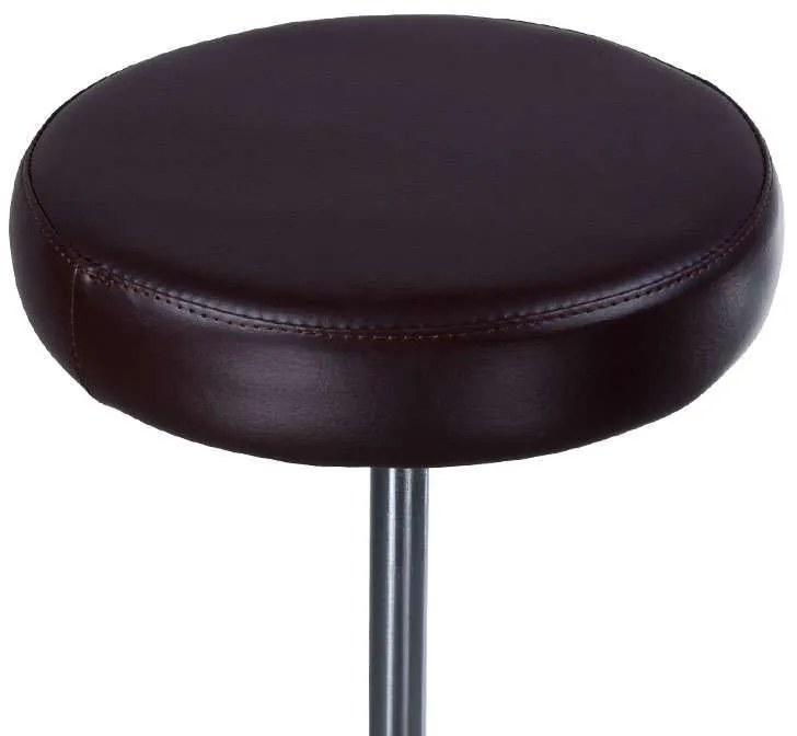 LuxuryForm DESIGN Taburet PING na podstave s kolieskami - čierny