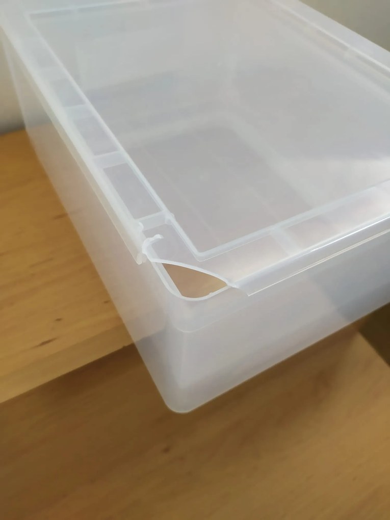 2. akosť - Transparentná zásuvka, šuplík, výsuvný úložný box, CASTOMIX / A4