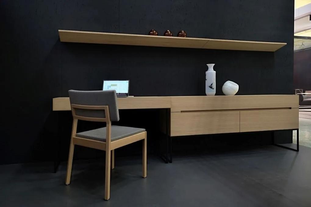 Elegantný pracovný stôl VALENTÍNA v dubovom dyhe - 1200x520/750 mm