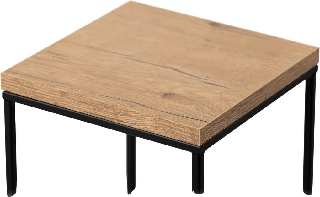 STOJAN NA KVETINÁČ BASICLOFT 40X24X24 CM ČIERNA/HNEDÁ