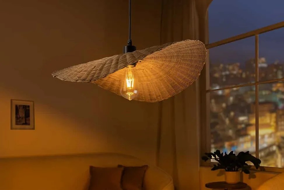 Dizajnové závesné svietidlo z prírodného bambusu Bamboo 50cm