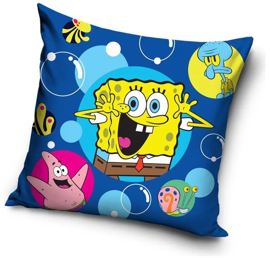 Carbotex Obliečka na vankúšik 40 × 40 cm – Sponge Bob Happy