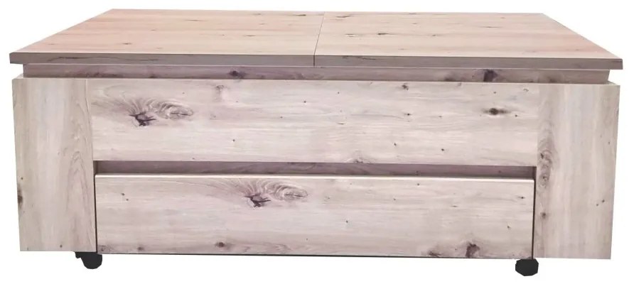 Rozkladací konferenčný stolík Corey II 108/153 cm dub artisan