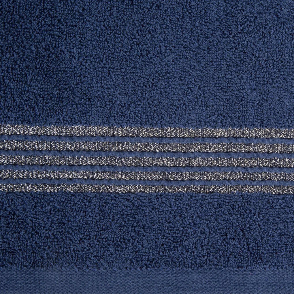 BAVLNENÝ UTERÁK LILA 30X50 CM TMAVOMODRÁ