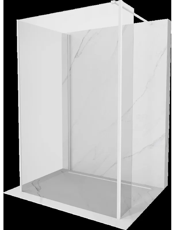 Mexen Kioto sprchový panel Walk-in 90 x 80 x 30 cm, transparentný, biely - 800-090-080-221-20-00-030