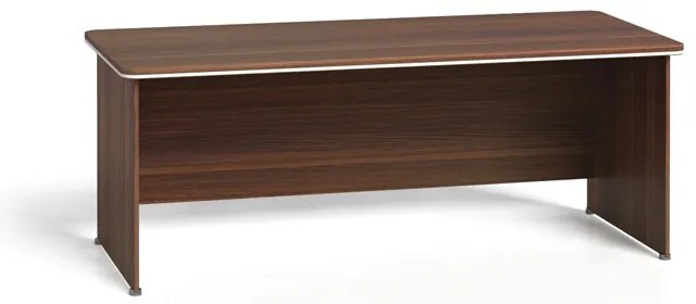 Kancelársky písací stôl ARRISTO LUX, 200x90 cm, orech