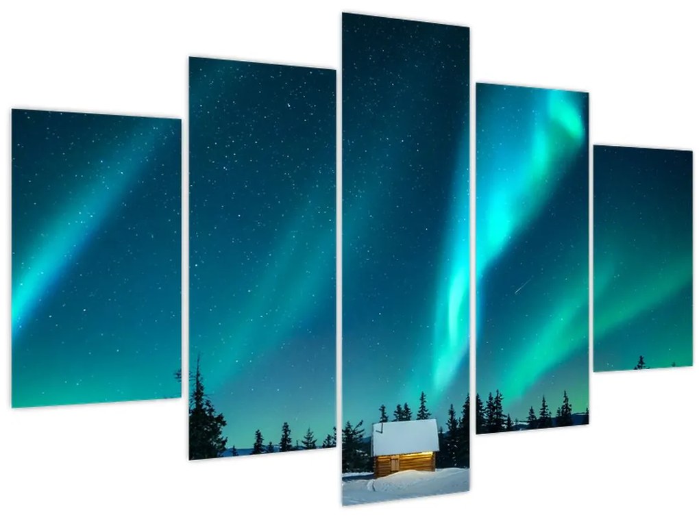 Obraz - Polárna žiara (150x105 cm)