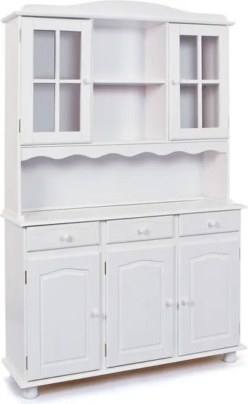 Široká vitrína In-Siena, bielena borovica