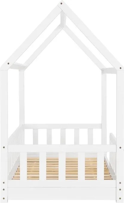 Detská posteľ 80×160 cm s roštom a ochrannou zábranou