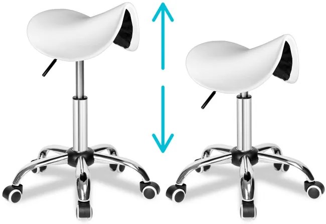 Pracovná stolička STRATUM biela